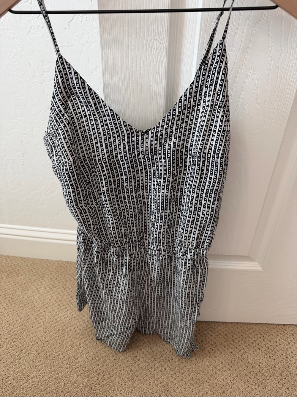 Seafolly Black & White Romper Swim Cover Up